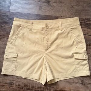 Eddie Bauer Women's Cargo Shorts 16 Khaki Hiking Outdoor Casual Pockets